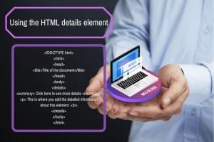 Syntax of html details element