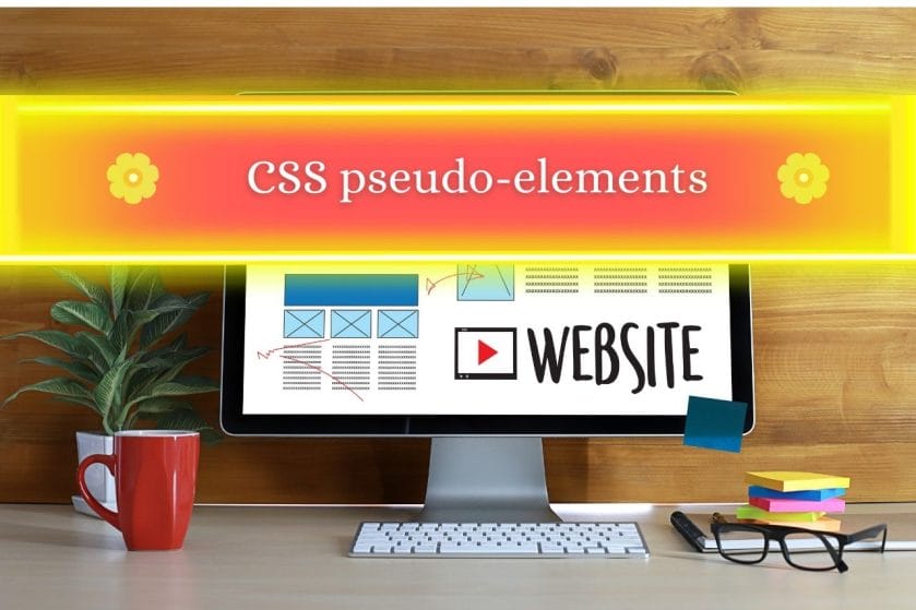 Css pseudo elements add style to web page