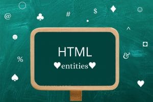 Html entities display special characters