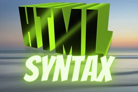 Learning html syntax