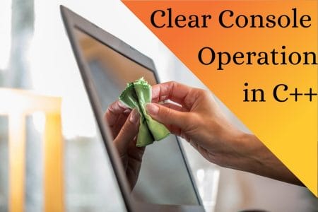 C clear console operation