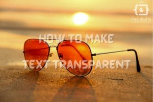 How to make the text transparent