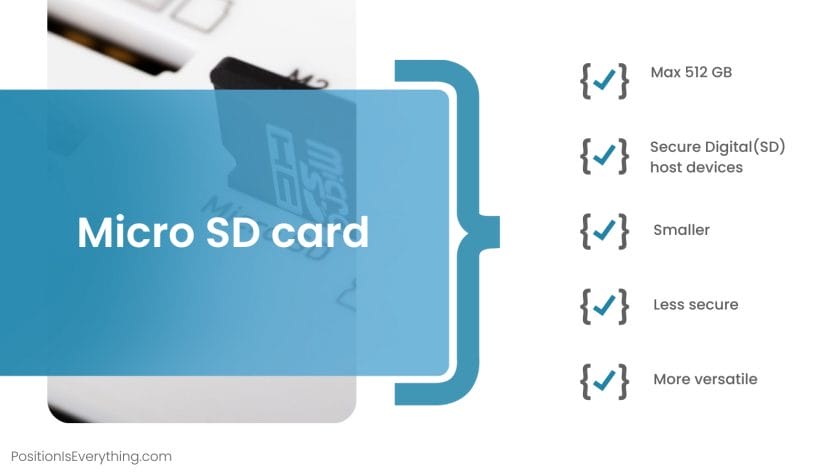 Micro SD card features