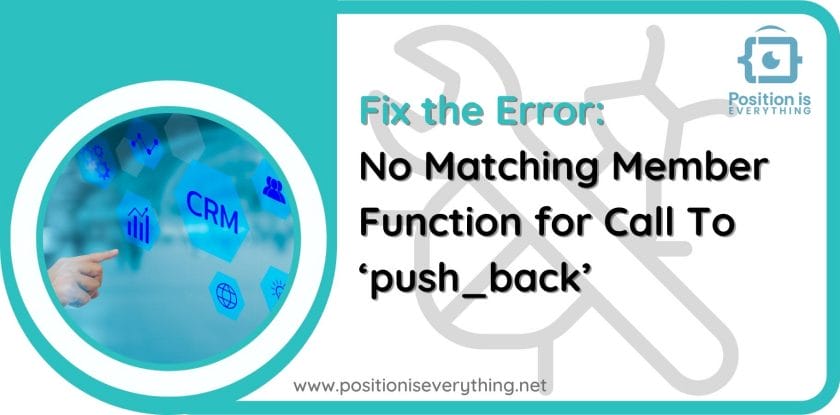 Fix the error no matching member function for call to ‘push back