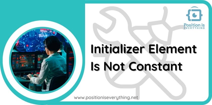 Initializer element is not constant