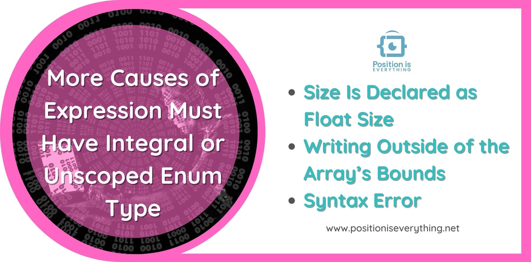 Expression Must Have Integral or Unscoped Enum Type: Fixed