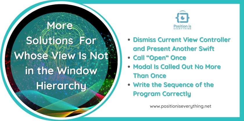 More solutions for whose view is not in the window hierarchy