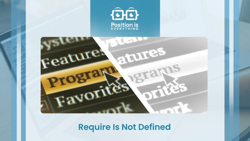 Require is not defined