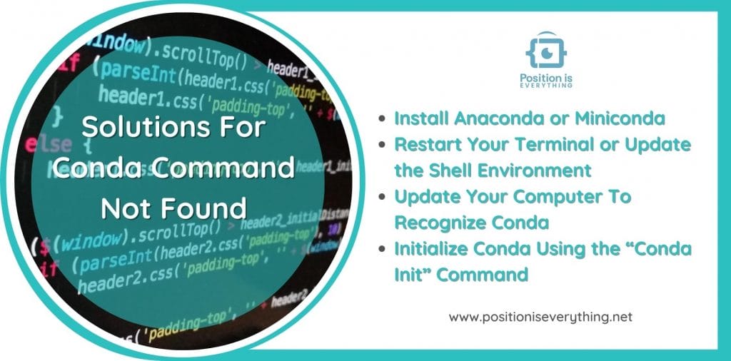 Solutions for conda command not found
