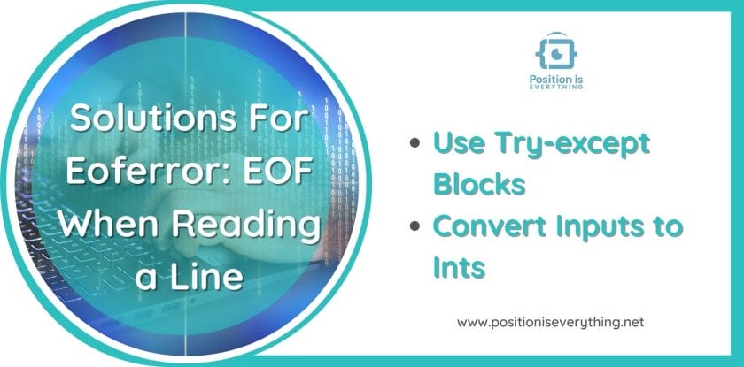 Solutions for eoferror eof when reading a line