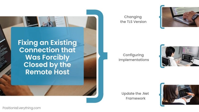 Solutions for forcibly closed remote host