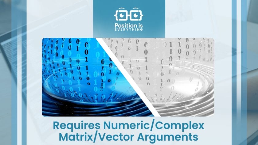 Requires Numeric Complex Matrix Vector Arguments