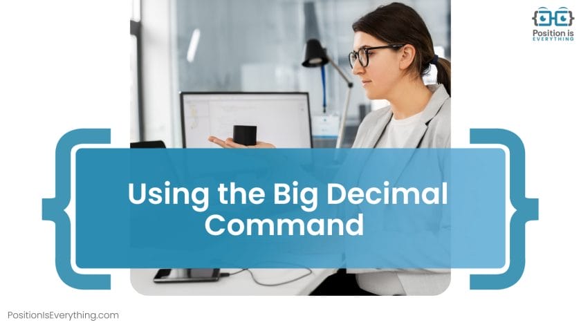 Rounding up to a Value Using the Big Decimal Command