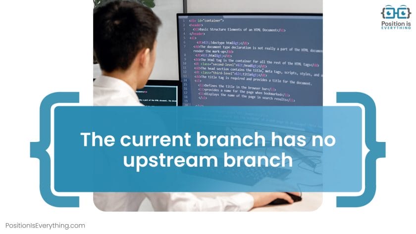 The current branch has no upstream branch
