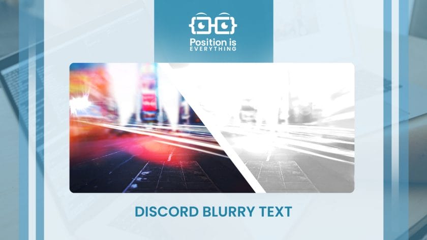 The discord blurry text
