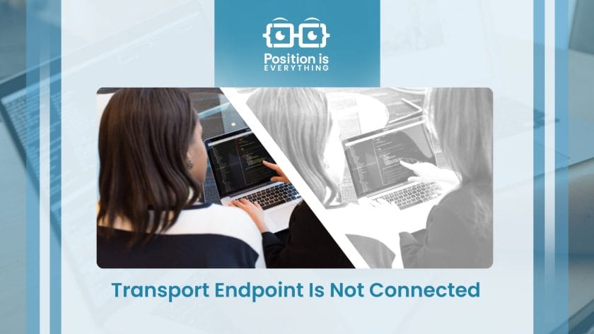 Transport endpoint is not connected