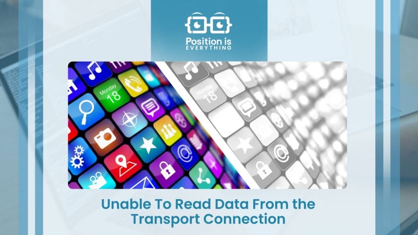 Unable To Read Data From the Transport Connection