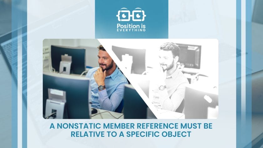 a nonstatic member reference must be relative to a specific object