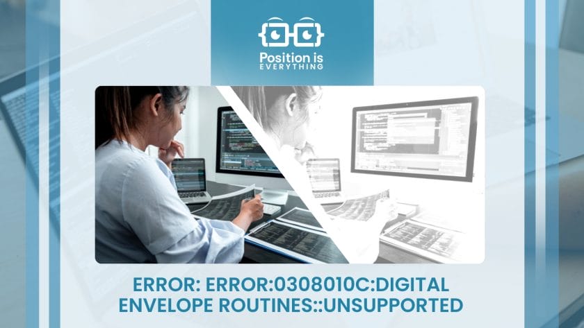 an error error 0308010c digital envelope routines unsupported