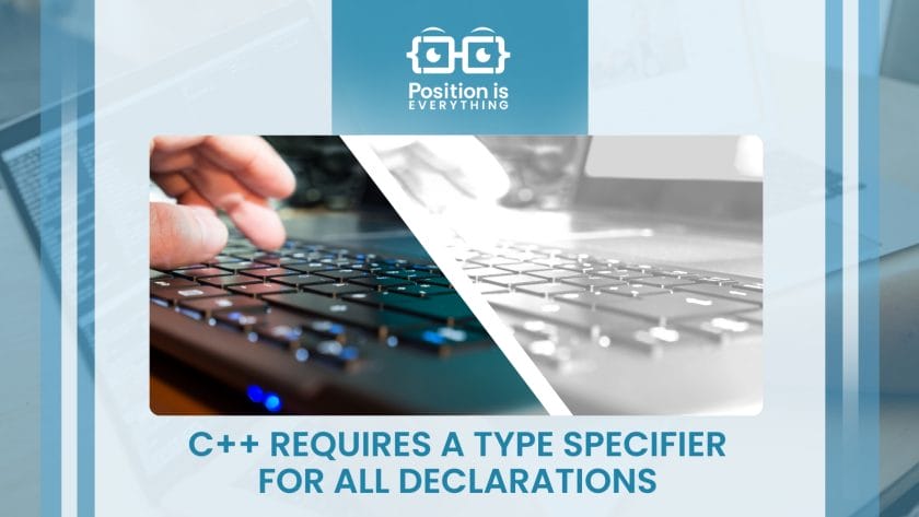 c requires a type specifier for all declarations