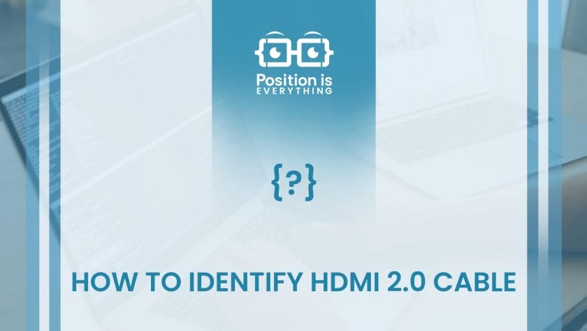 identify hdmi 2.0 cable