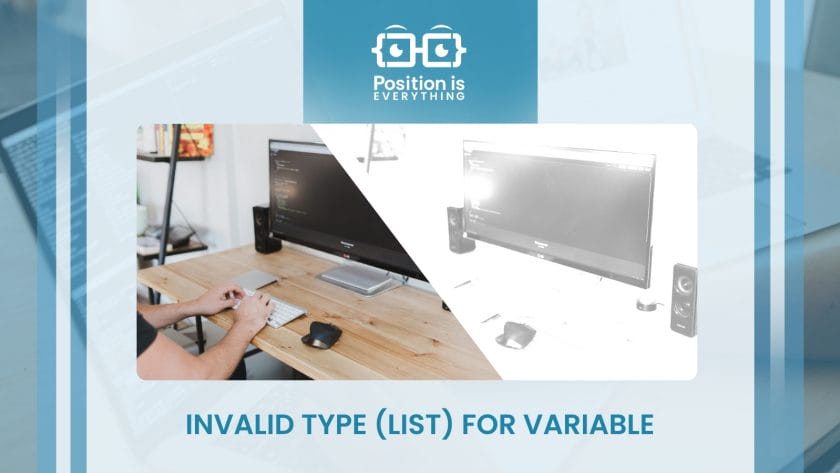 Invalid type list for variable