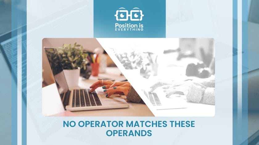 no operator matches these operands