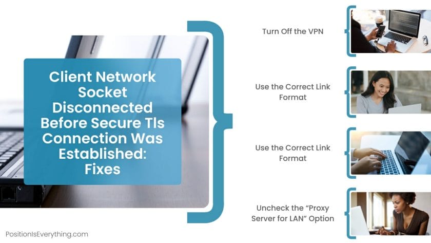Client Network Socket Disconnected Before Secure Tls Connection Was Established Fixes