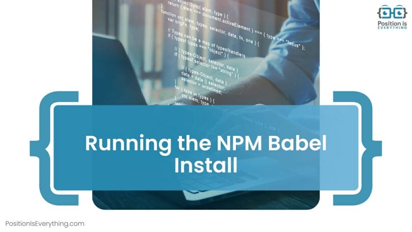 Running the NPM Babel Install