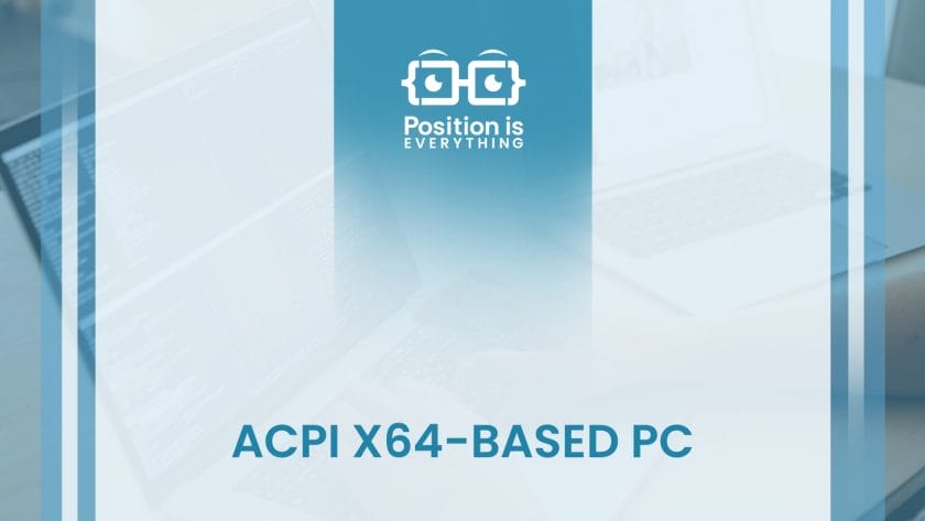 The acpi x64 based pc