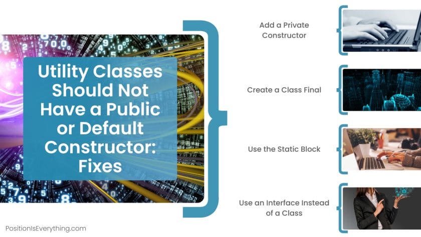 Utility Classes Should Not Have a Public or Default Constructor Fixes