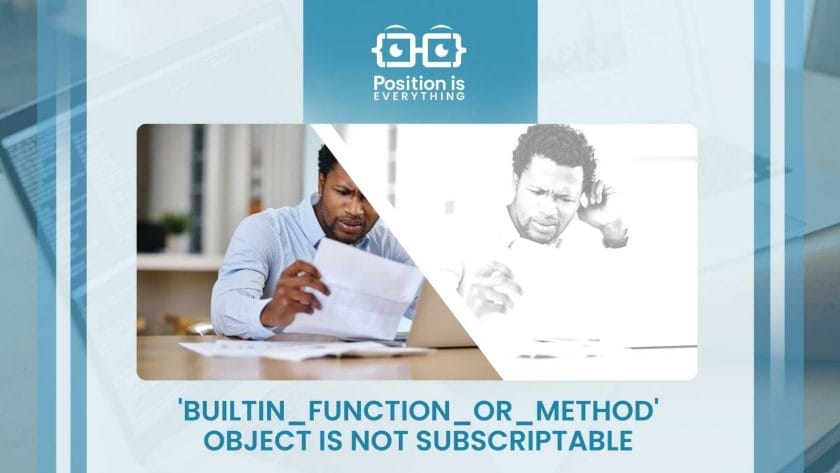 builtin function or method object is not subscriptable