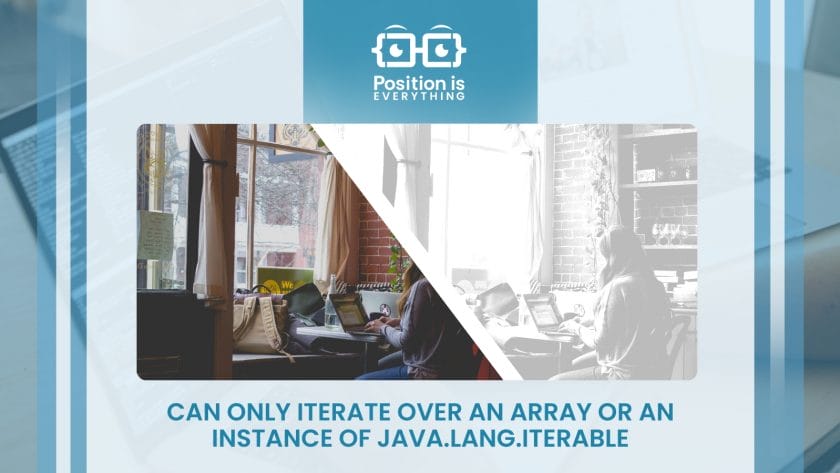 can only iterate over an array or an instance of java.lang .iterable