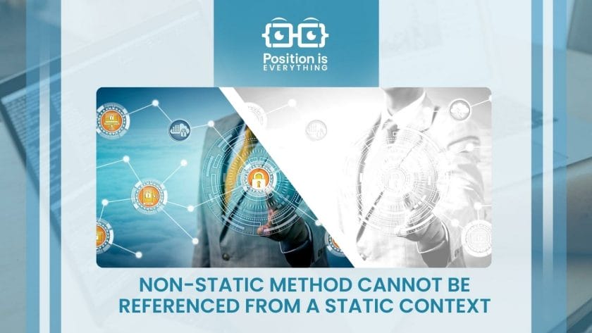 non static method cannot be referenced from a static context