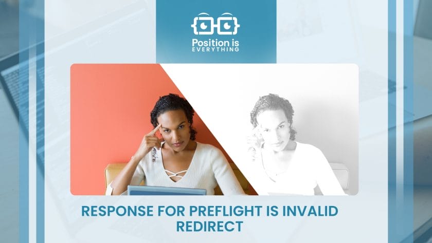 response for preflight is invalid redirect