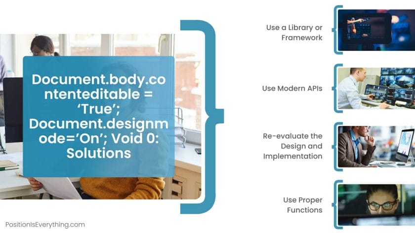 Document.body .contenteditable ‘True Document.designmodeOn Void 0 Solutions