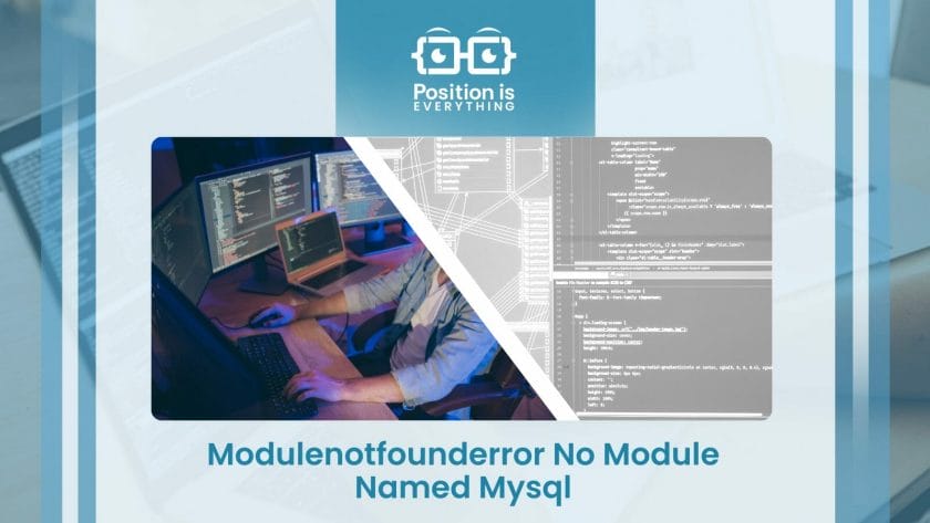 Modulenotfounderror No Module Named Mysql