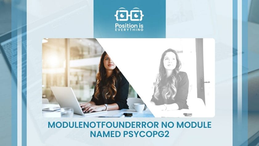 Modulenotfounderror No Module Named PSYCOPG2