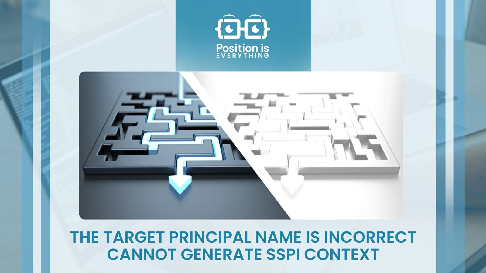 The Target Principal Name Is Incorrect Cannot Generate Sspi Context