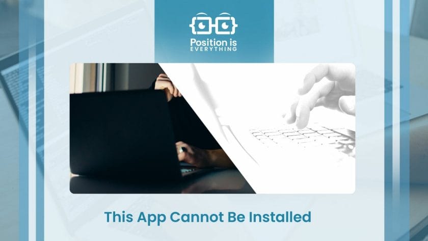 This App Cannot Be Installed