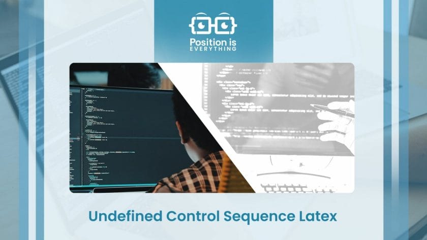 Undefined Control Sequence Latex