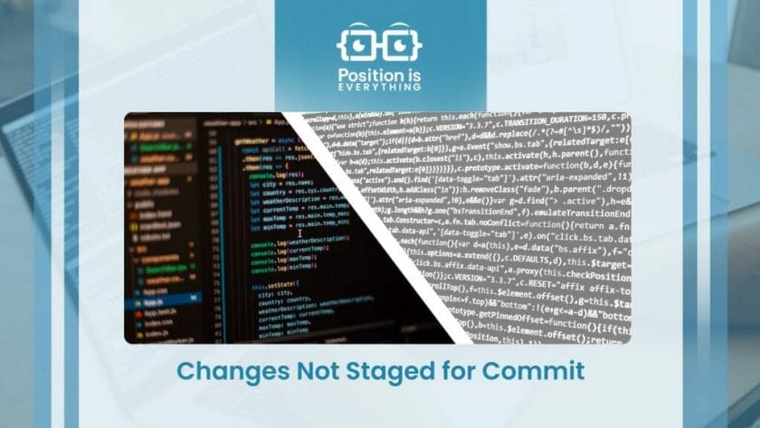 Changes Not Staged for Commit Error