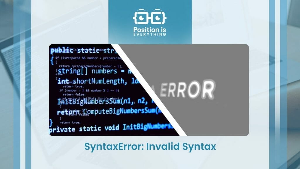 Invalid Syntax in Python