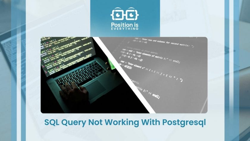 SQL Query Not Working With Postgresql