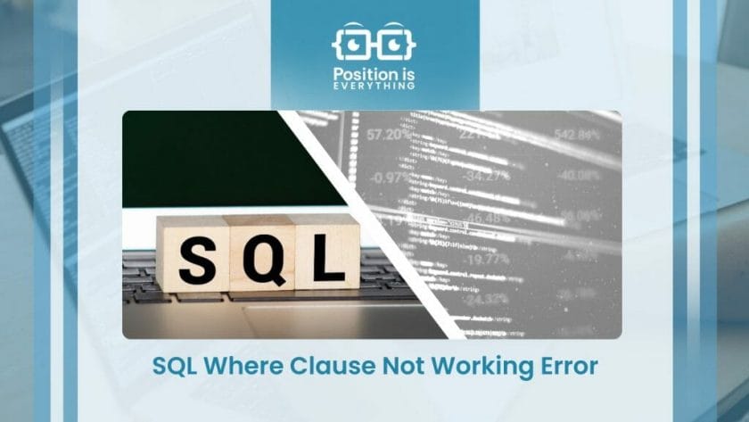 SQL Where Clause Not Working Error
