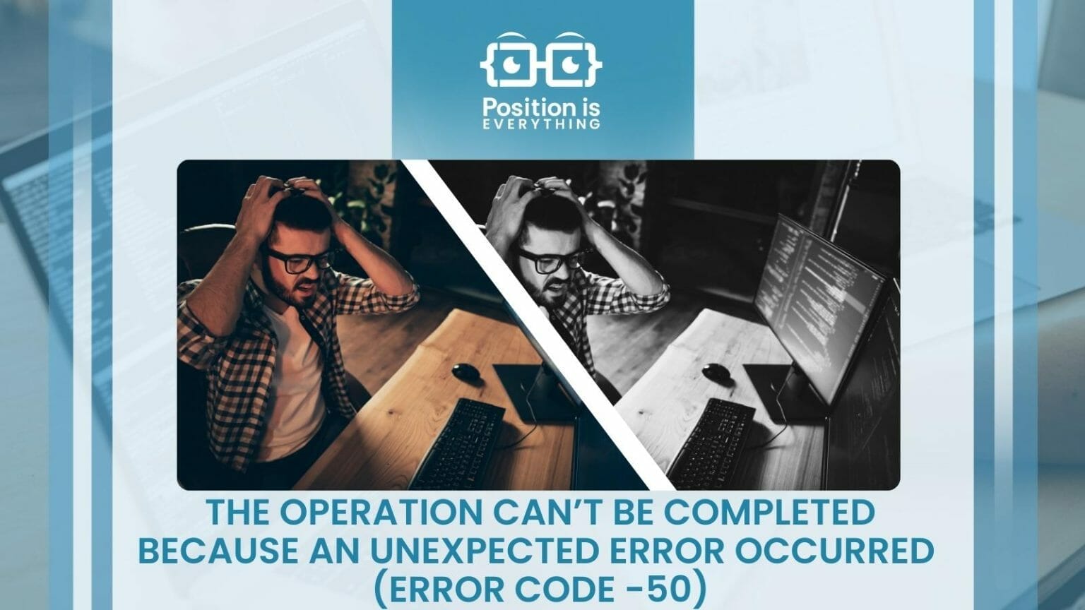 The Operation Can’t Be Completed Because an Unexpected Error Occurred ...