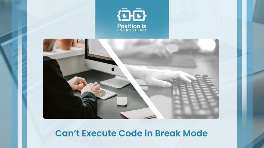 Cant Execute Code in Break Mode