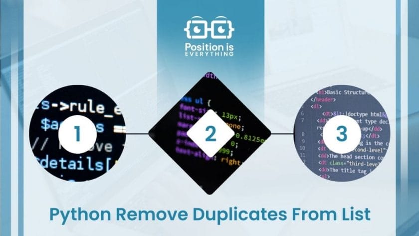 Python Remove Duplicates From List Position Is Everything