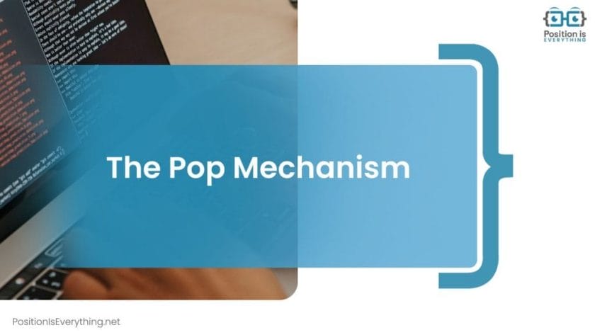 git stash pop Pop Mechanism Position Is Everything