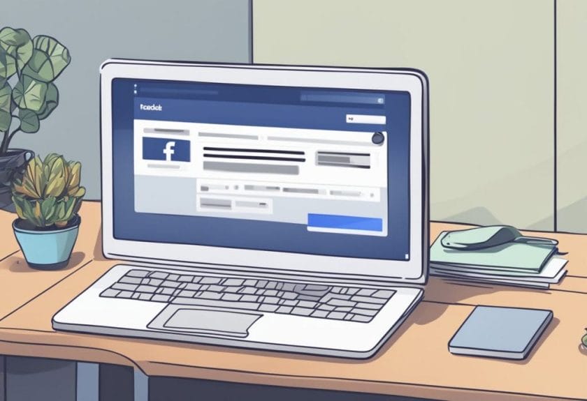 Facebook Landing Page On A Laptop ~ Position Is Everything